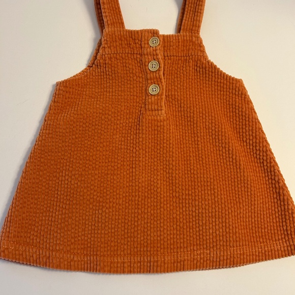Disney Minnie Mouse Orange Corduroy Dress for Babies Size 9M Kidcore! - Picture 2 of 4